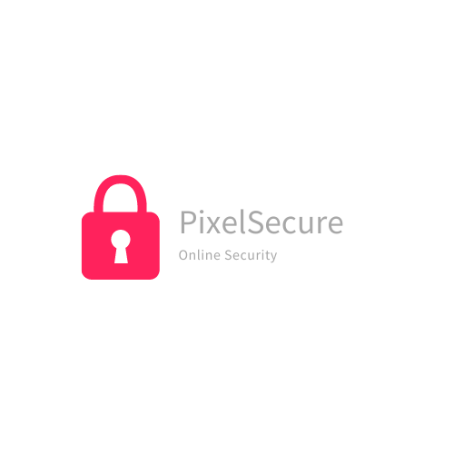 White with Padlock Icon Computer Logo